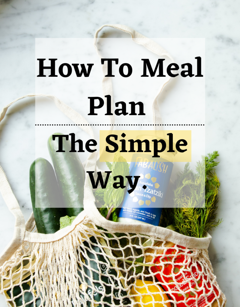Simplify Meal Plans
