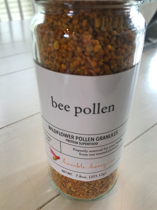 Bee pollen in a jar