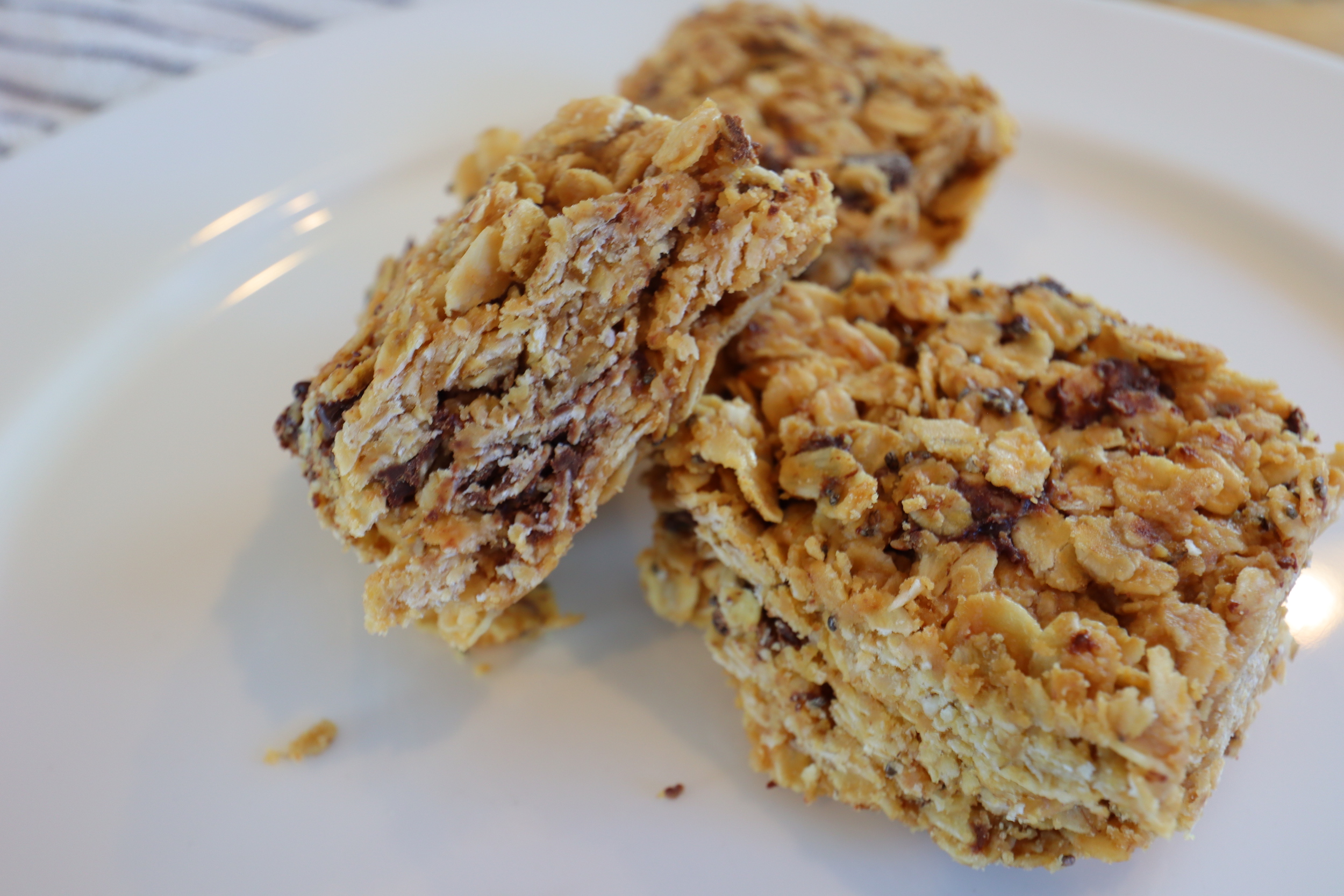 Granola on plate