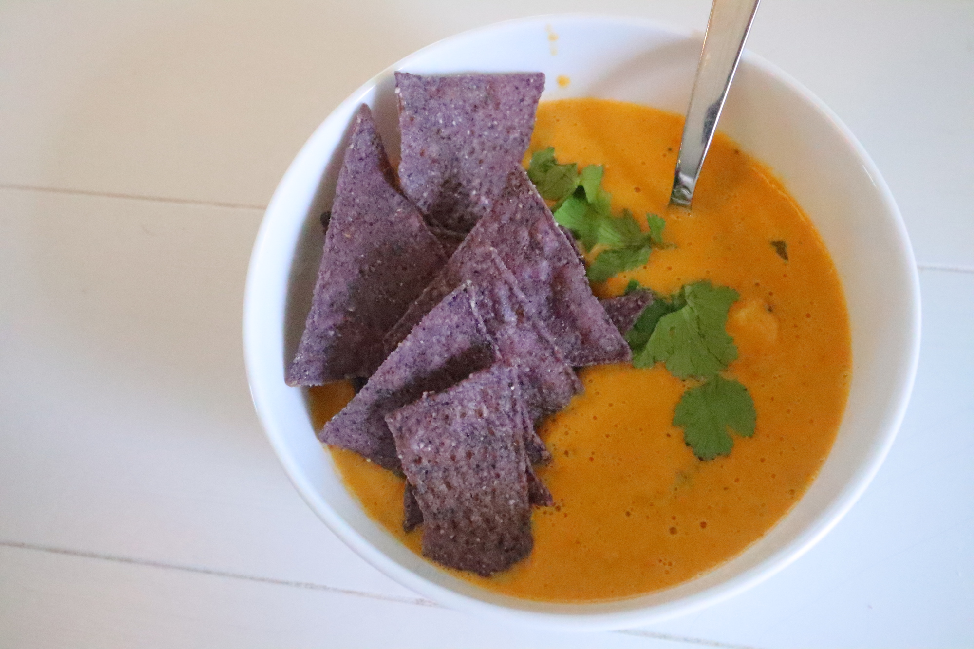 Bell Pepper Soup In A Bowl
