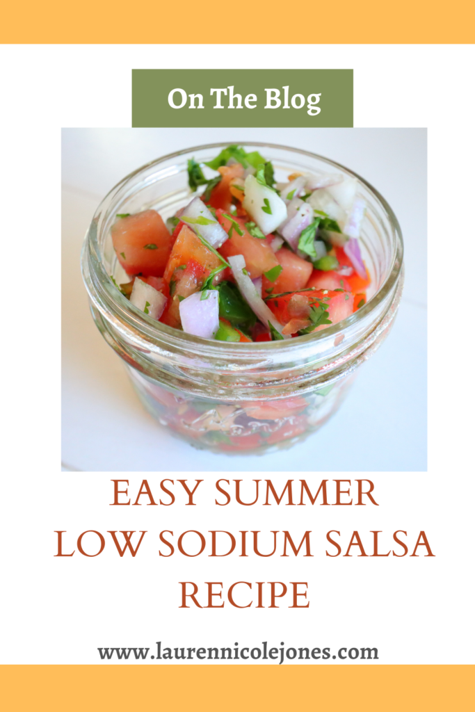 Homemade low sodium SALSA