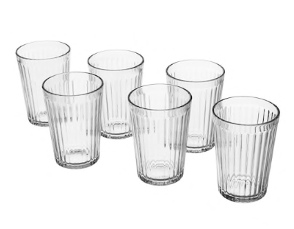small glass drinking glasses