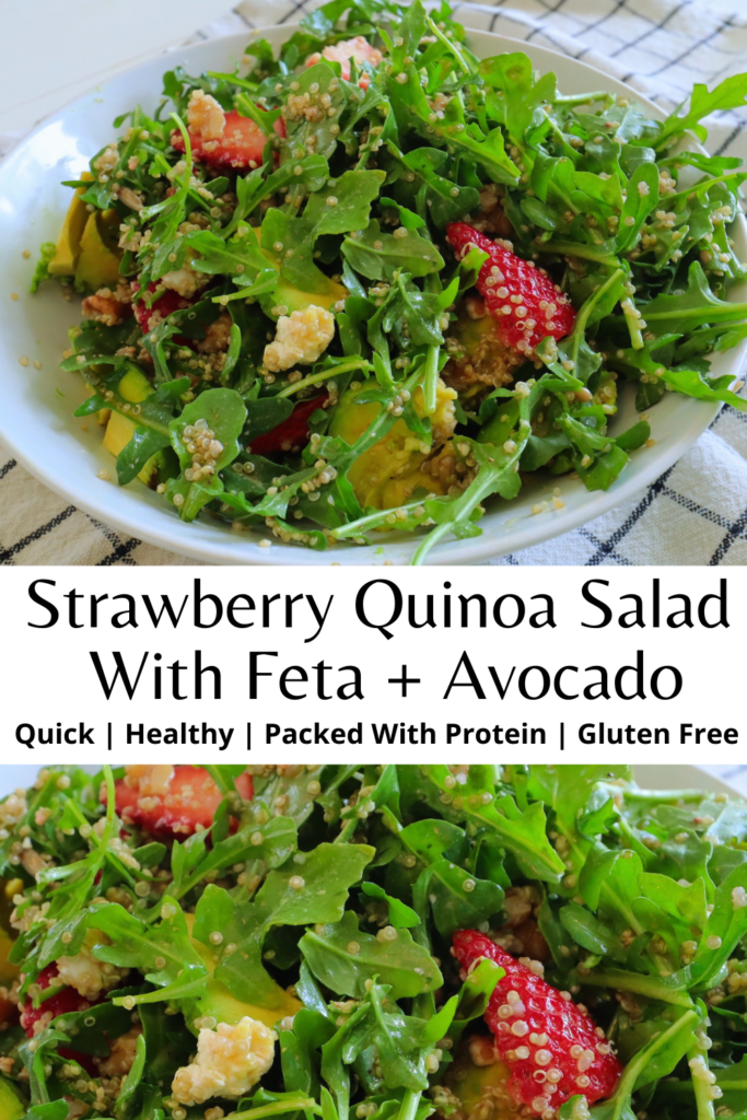 Strawberry Quinoa Salad With Feta + Avocado